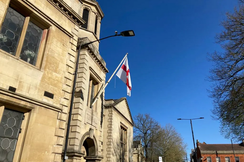 St George's Flag at the Old Town Hall