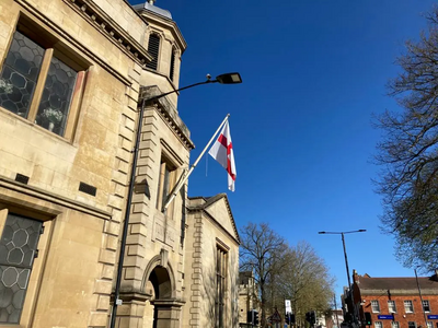 St George's Flag at the Old Town Hall