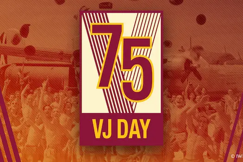 VJ Day 75 logo