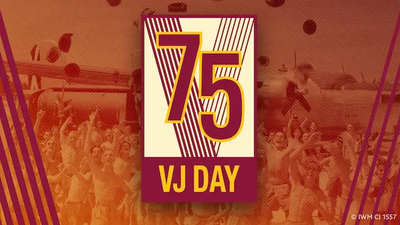 VJ Day 75 logo