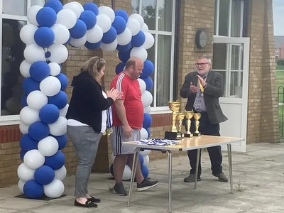 Mayor Dave Hodgson at Shortstown Rangers Football Tournament