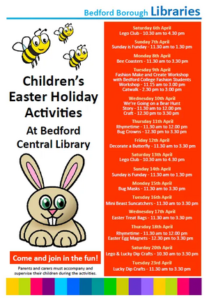 Bedford Library Easter 2019