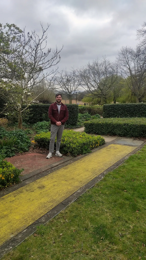 Jake Sampson at Time Garden (Sensory Garden site) Russell Park