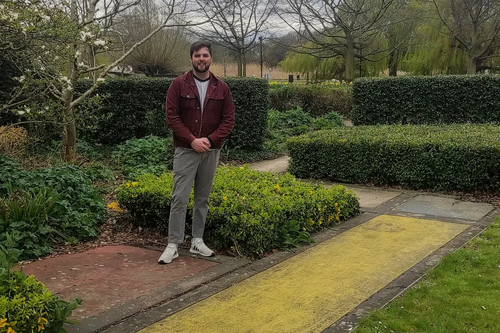 Jake Sampson at Time Garden (Sensory Garden site) Russell Park