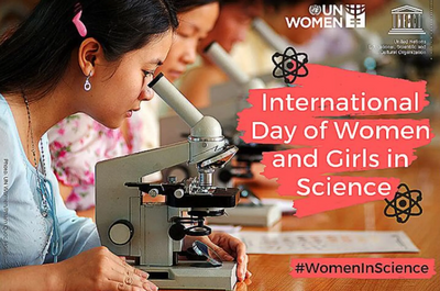 International Day of Women and Girls in Science Graphic