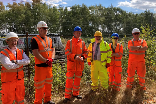 Work underway at Wixams Railway Station