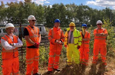 Work underway at Wixams Railway Station