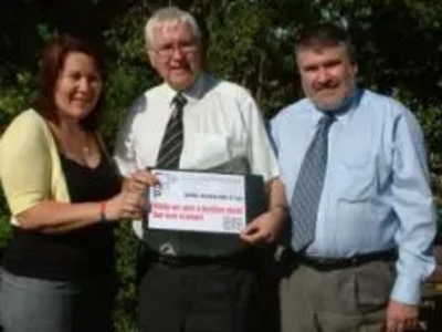 Bob Russell MP with Councillor Sarah Holland and Dave Hodgson