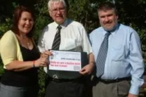 Bob Russell MP with Councillor Sarah Holland and Dave Hodgson