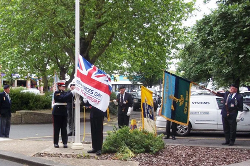 Armed Forces Flag Raising at Borough Hall, Bedford