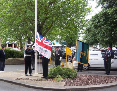 Armed Forces Flag Raising at Borough Hall, Bedford