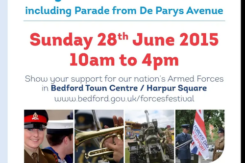 Bedford Armed Forces Day Celebrations 2015 Poster