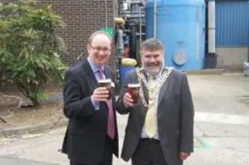 Dave Hodgson and Paul Wells of Wells and Youngs at Eagle IPA Relaunch