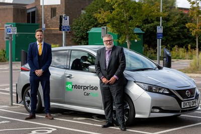 Mayor Dave Hodgson at the Enterprise Car Club