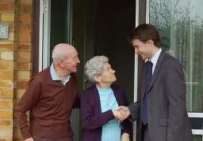 Henry Vann meeting pensioners