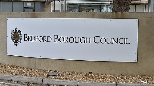 Bedford Borough Council front entrance