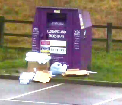 Fly tipping at Great Denham