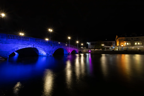 Town Bridge illuminated to mark Baby Loss Awareness Week