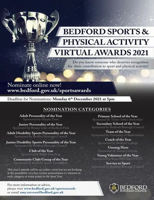 Bedford Borough Sports and Physical Activity Awards 2021