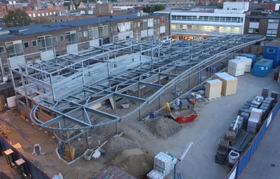 The new Bedford Bus Station taking shape during development