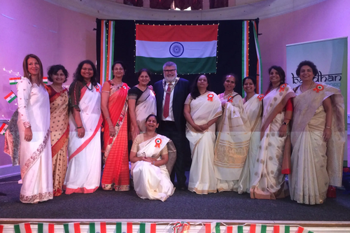 Mayor Dave Hodgson joins the celebrations on India Independence Day in Bedford