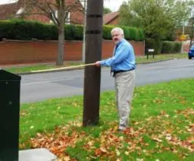 Cllr Charles Royden with Kimbolton Road Phone Mast