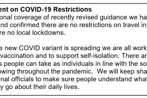 4pm Coronavirus update