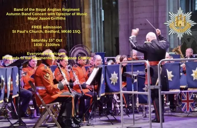 Royal Anglian Regiment’s autumn band concert