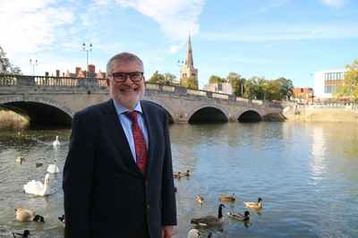 Dave Hodgson with river behind