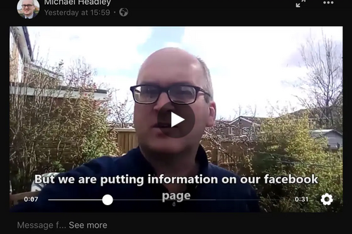 Cllr Michael Headley Video Still