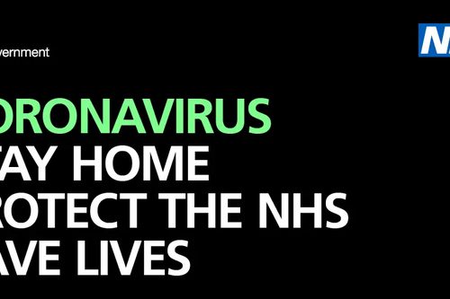 Stay Home, Stay Safe Coronavirus Message