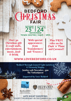 Bedford Christmas Fair and Lights Switch On