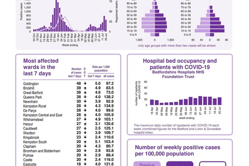 Coronavirus Snapshot week ending 25 July 2021