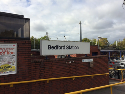 Bedford Railway Station Sign