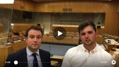 Cllr Henry Vann and Cllr Jake Sampson Video Screenshot