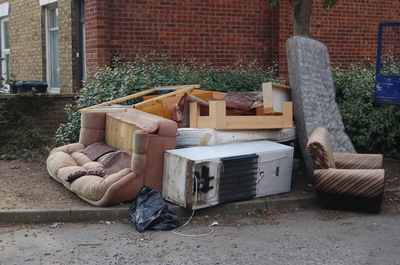 Dumped rubbish