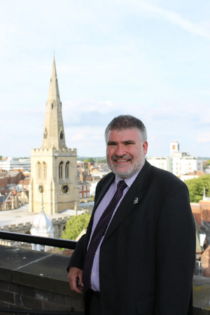 Mayor Dave Hodgson with St Paul's Church