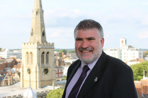 Mayor Dave Hodgson with St Paul's Church