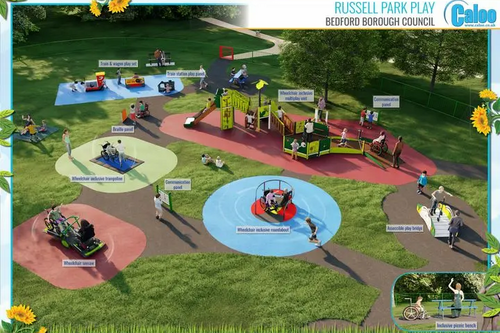 Inclusive play area at Russell Park