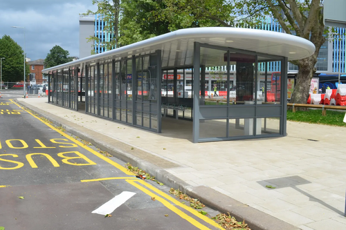 The Departure Hub at Bedford Bus Station