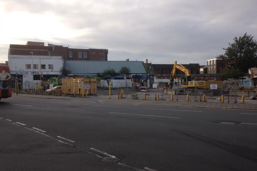 Charles King, Broadway Site Demolition Underway