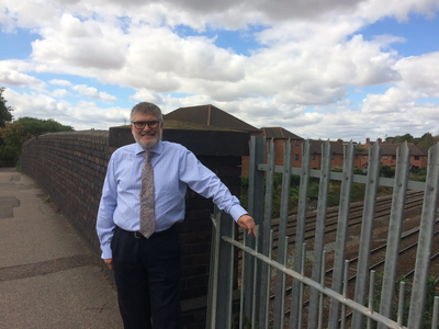 Mayor Dave Hodgson on Bromham Road Bridge