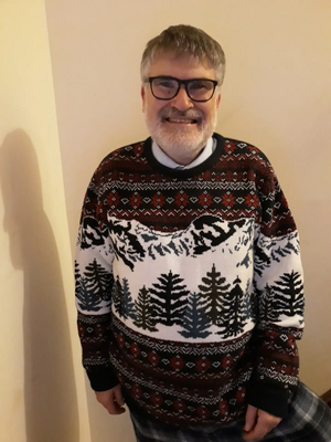 Mayor Dave Hodgson in his Christmas Jumper