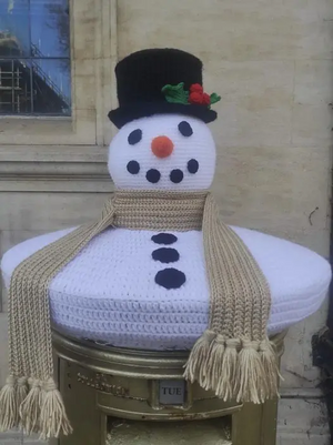 Snowman Postbox Topper