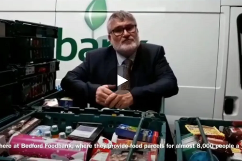 Mayor Dave Hodgson Bedford Foodbank Visit Video Still