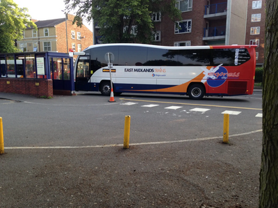 Rail Replacement Bus at Bedford Station