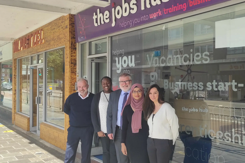 Mayor Dave Hodgson at the Jobs Hub