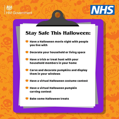 NHS Halloween graphic