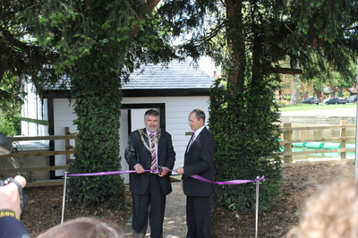 The opening of the Hydropower Plant on the River Great Ouse in Bedford in 2012