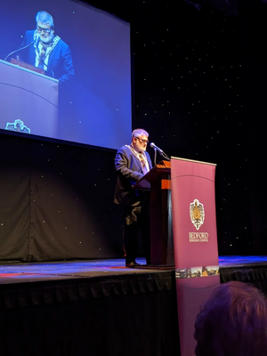 Mayor Dave Hodgson at the Bedford Sports Awards 2019